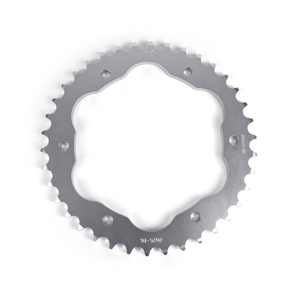 Silver Alloy Rear Sprocket 38T 525 Adaptor Required