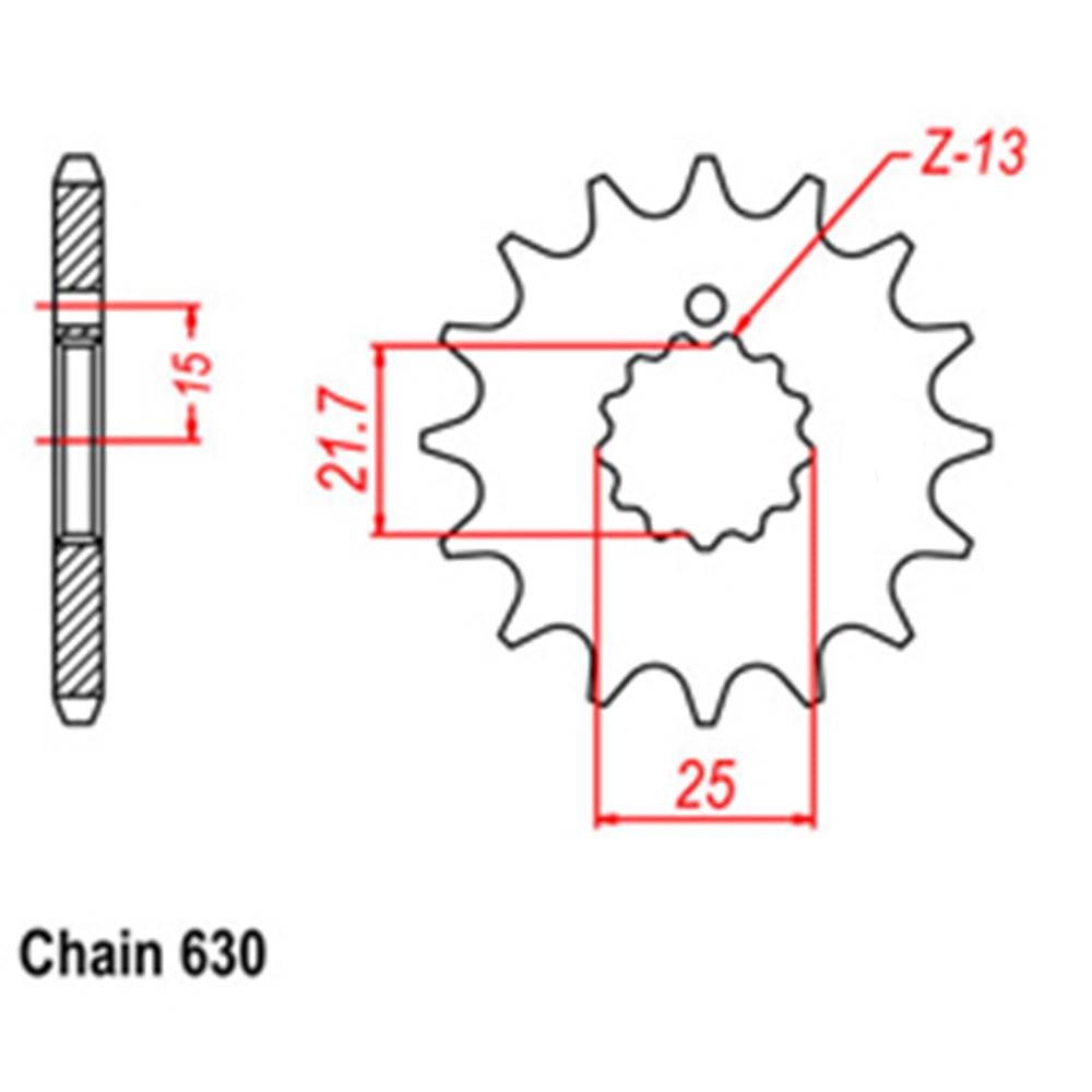 Front Sprocket SUZUKI KAWASAKI 630