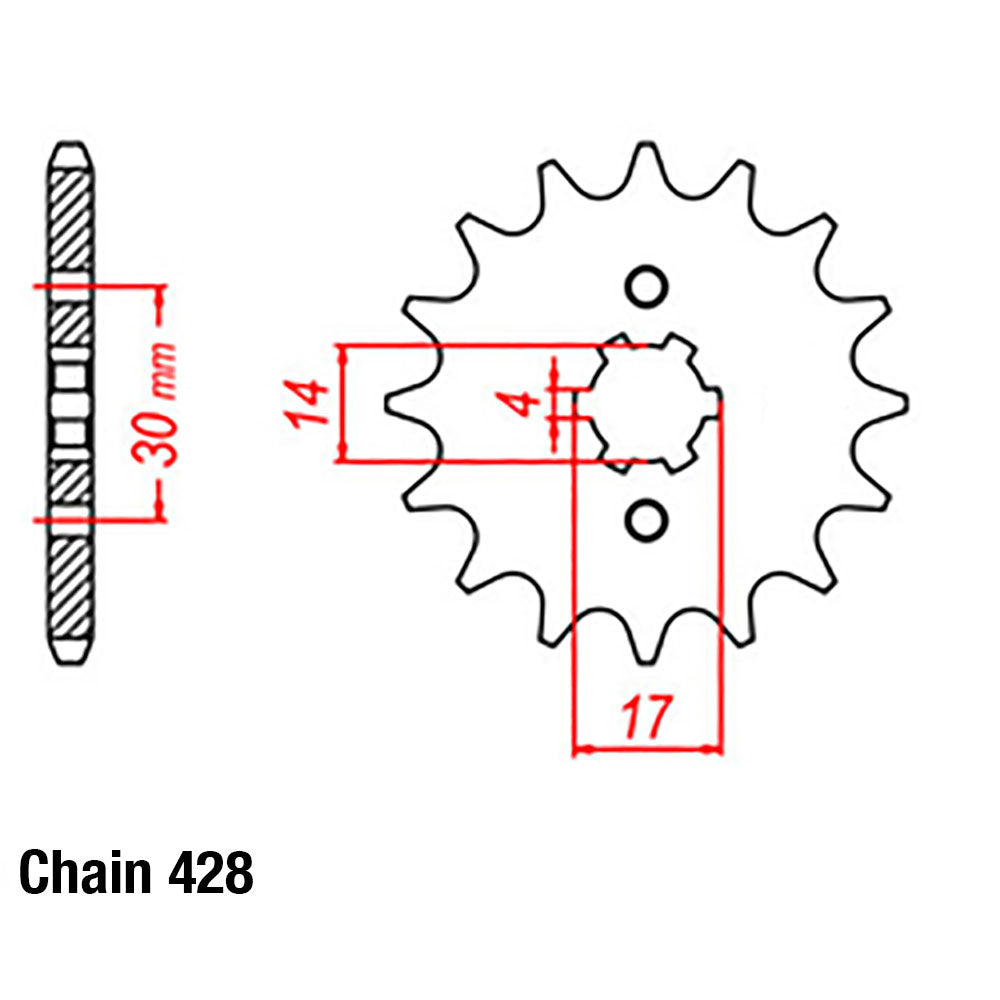 Front Sprocket HONDA 428