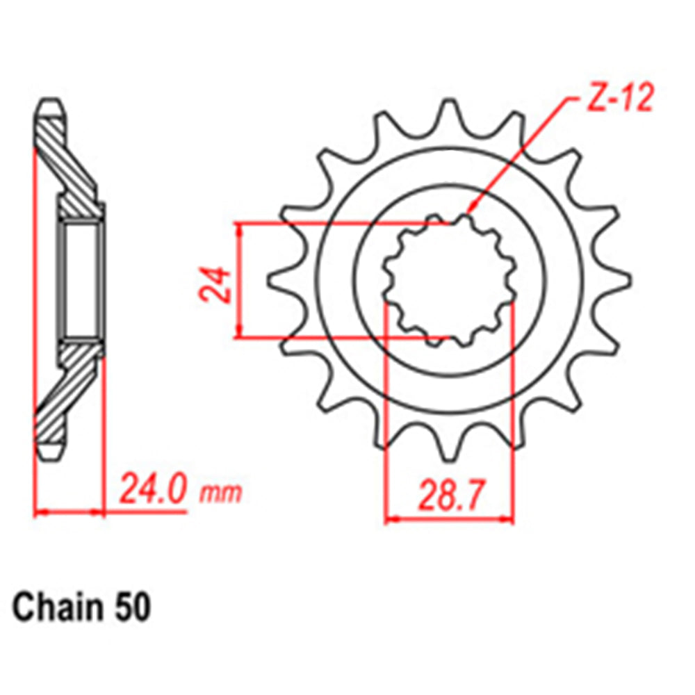 Front Sprocket KAWASAKI 530*