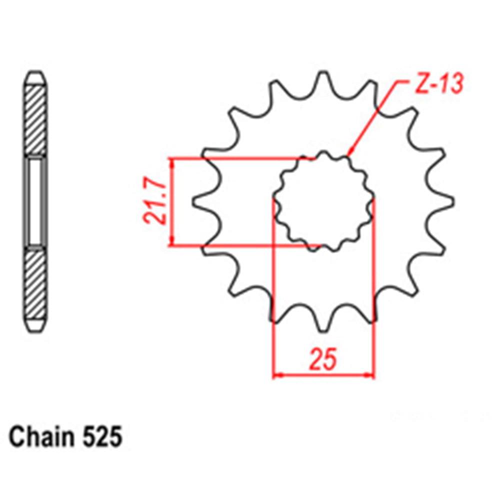 Front Sprocket YAMAHA KAWASAKI 525