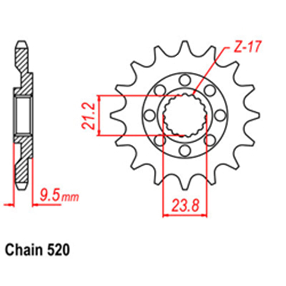 Front Sprocket HONDA 520