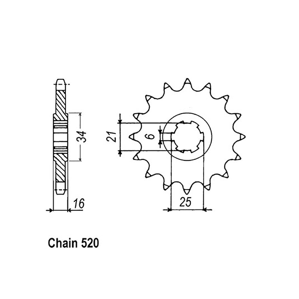 Front Sprocket KYMCO 520
