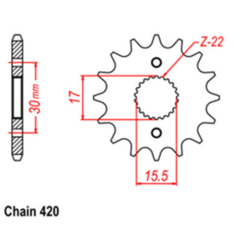 Front Sprocket HONDA 420