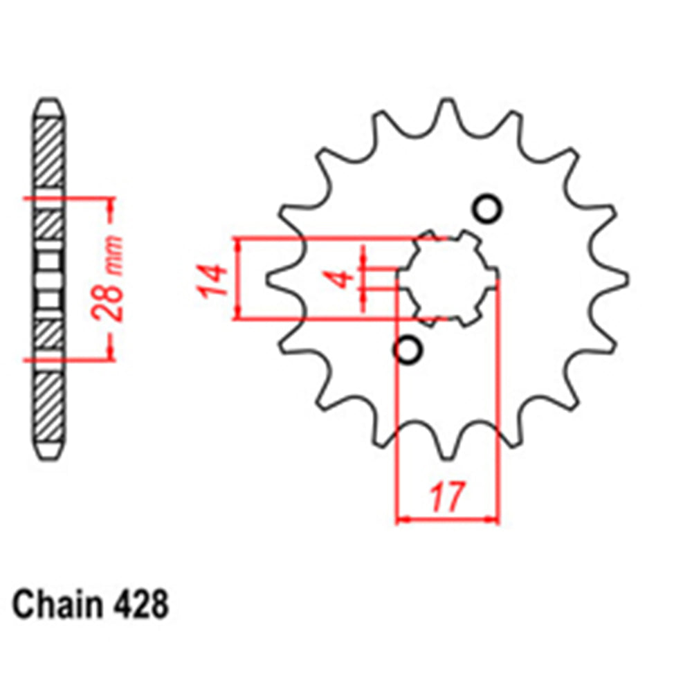 Front Sprocket HONDA 428