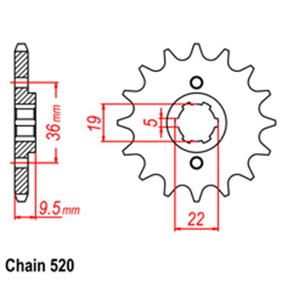 Front Sprocket HONDA 520