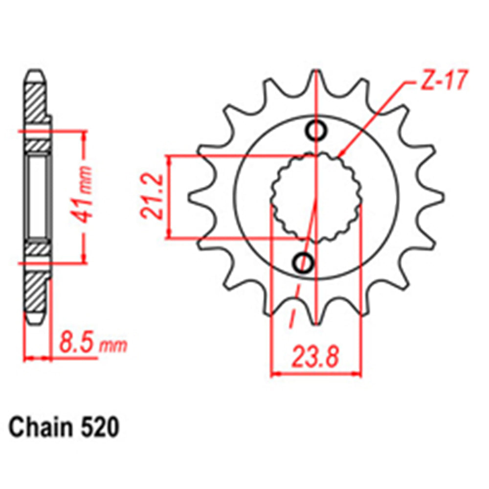 Front Sprocket HONDA 520