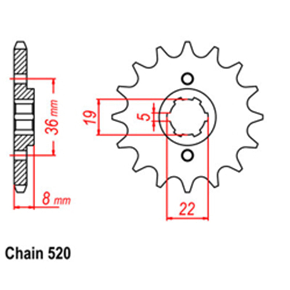 Front Sprocket HONDA 520