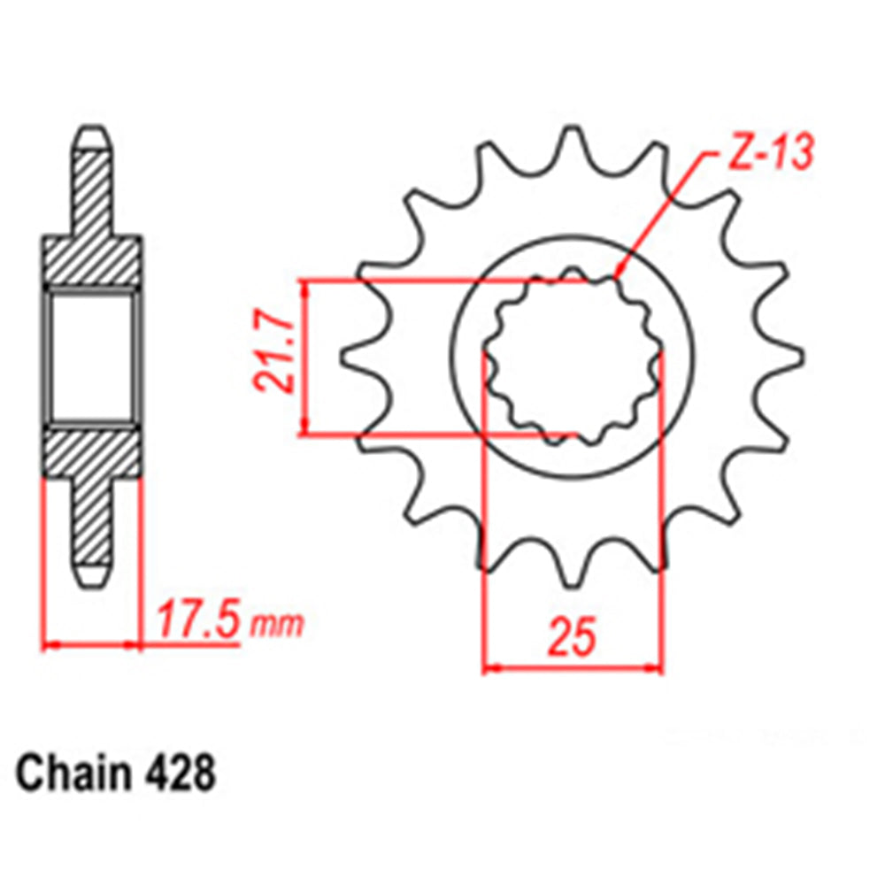 Front Sprocket HONDA 428