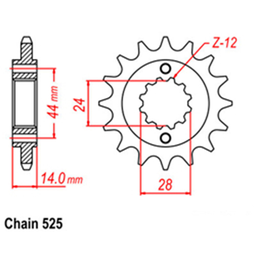 Front Sprocket HONDA 525