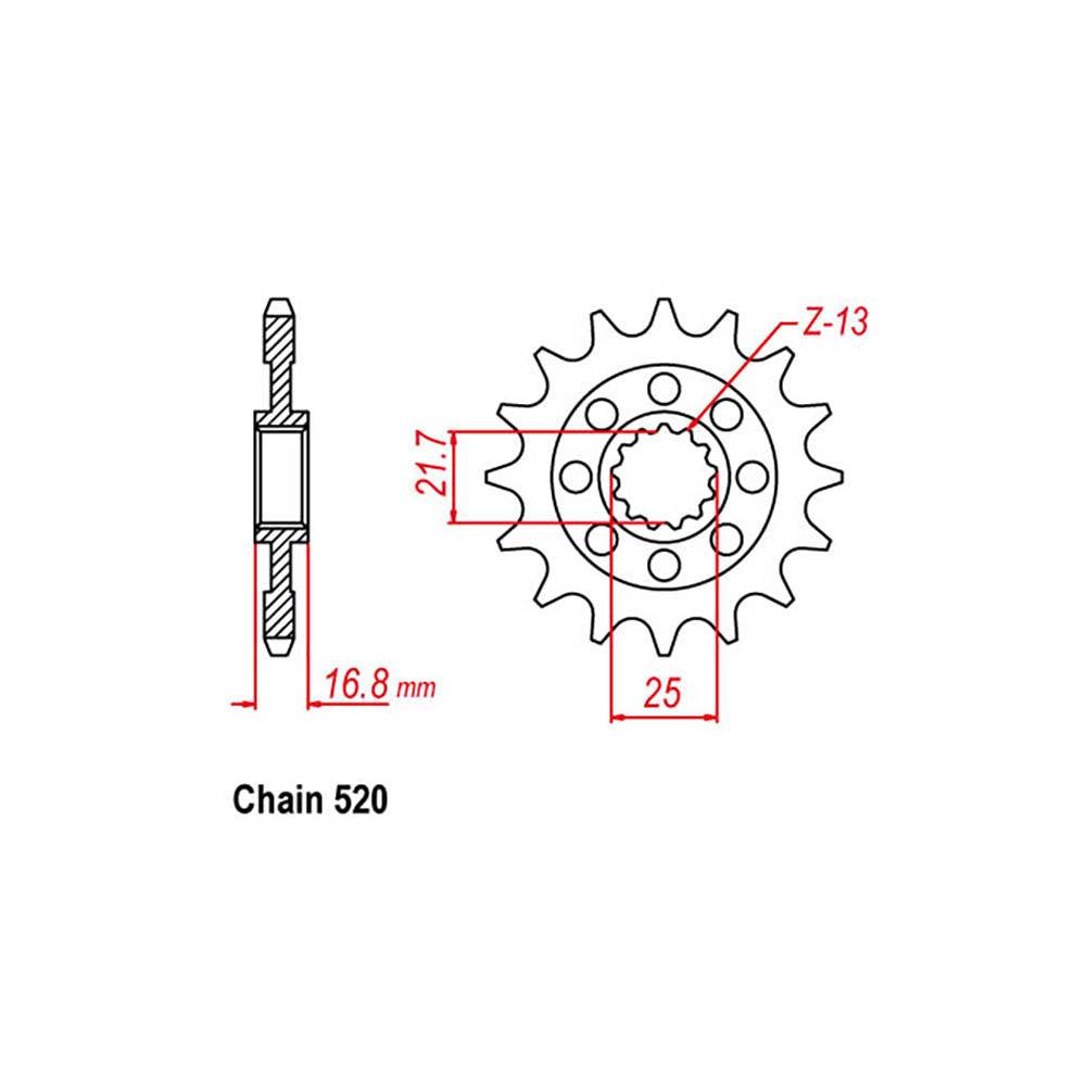Front Sprocket HONDA 520*