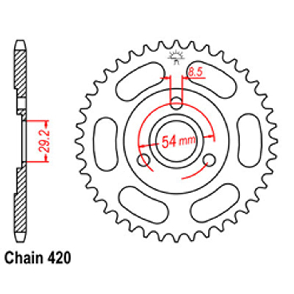 Rear Sprocket HONDA 420