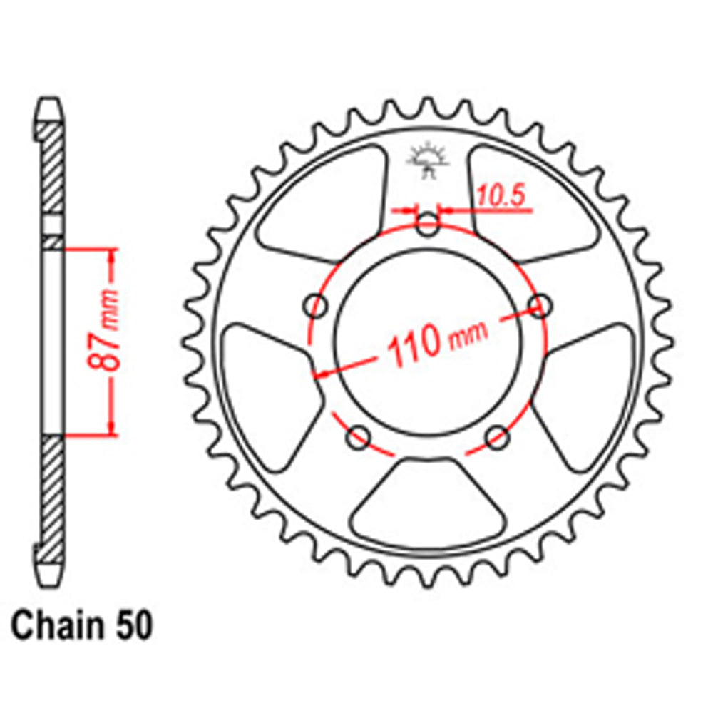 Rear Sprocket SUZUKI 530