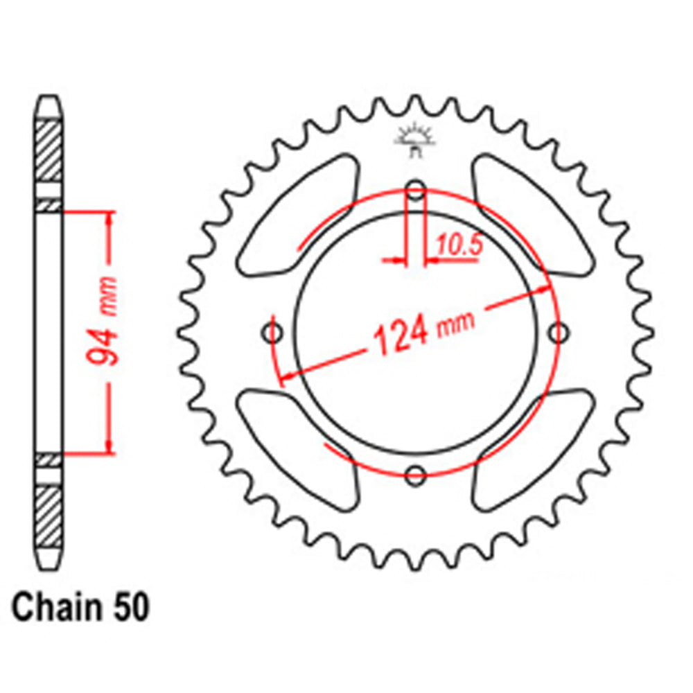 Rear Sprocket HONDA 530