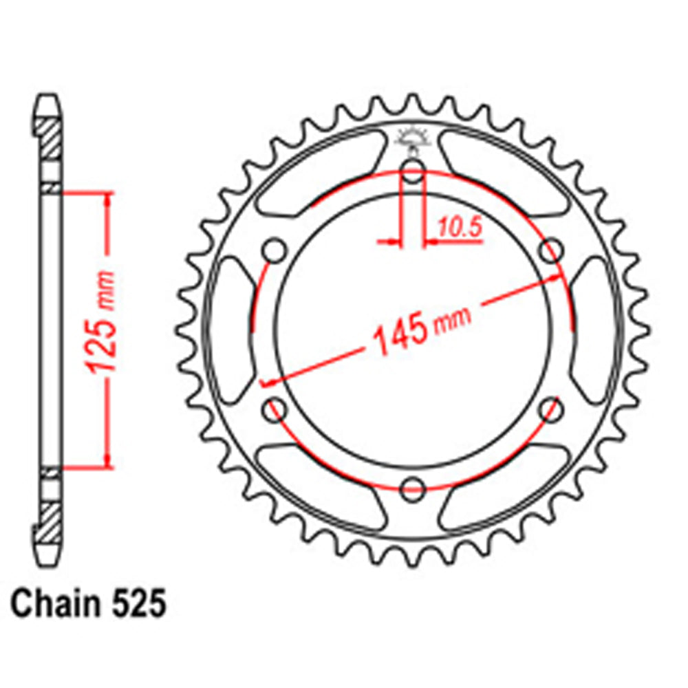 Rear Sprocket YAMAHA 525