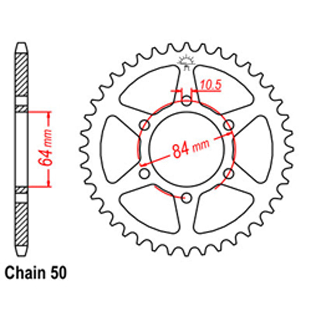 Rear Sprocket SUZUKI 530*