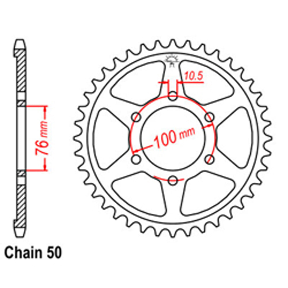 Rear Sprocket SUZUKI 530*