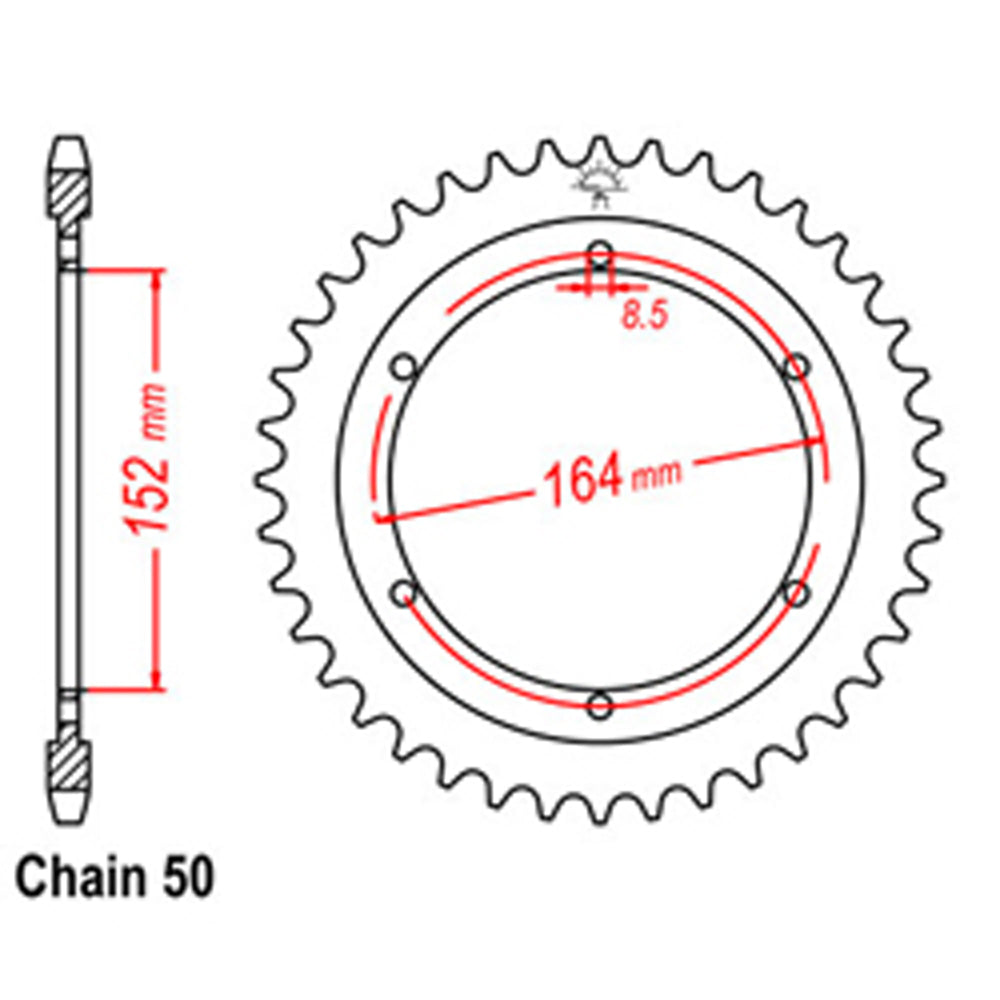Rear Sprocket YAMAHA 530