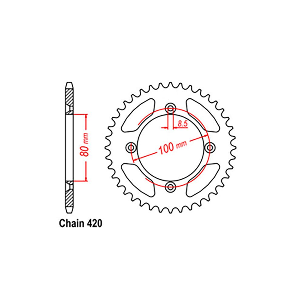 Rear Sprocket HONDA 420