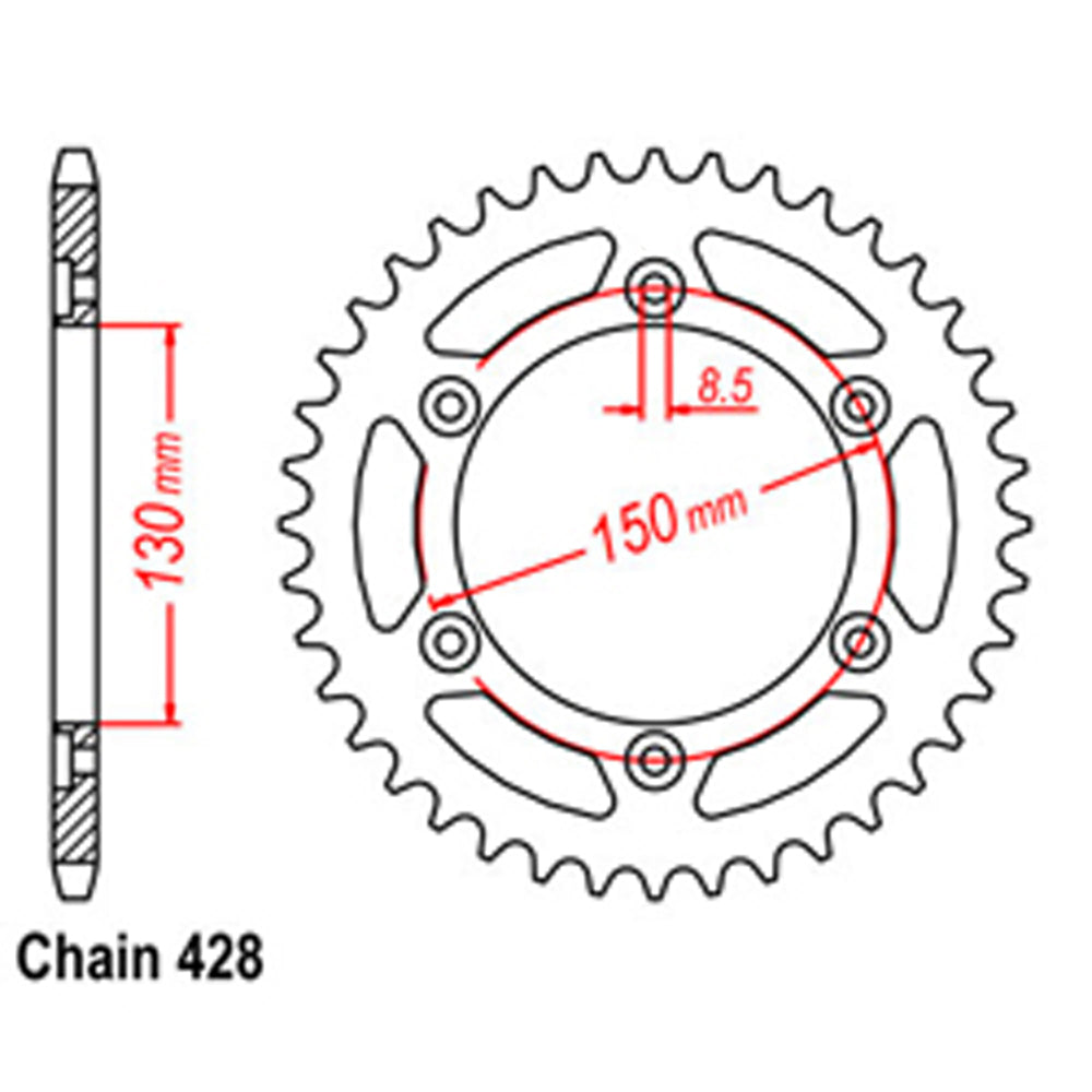 Rear Sprocket HONDA 428
