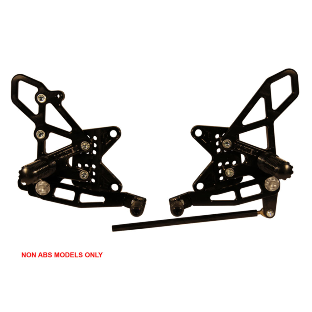 VORTEX Rear Set KAW ZX-10 11-15 Black