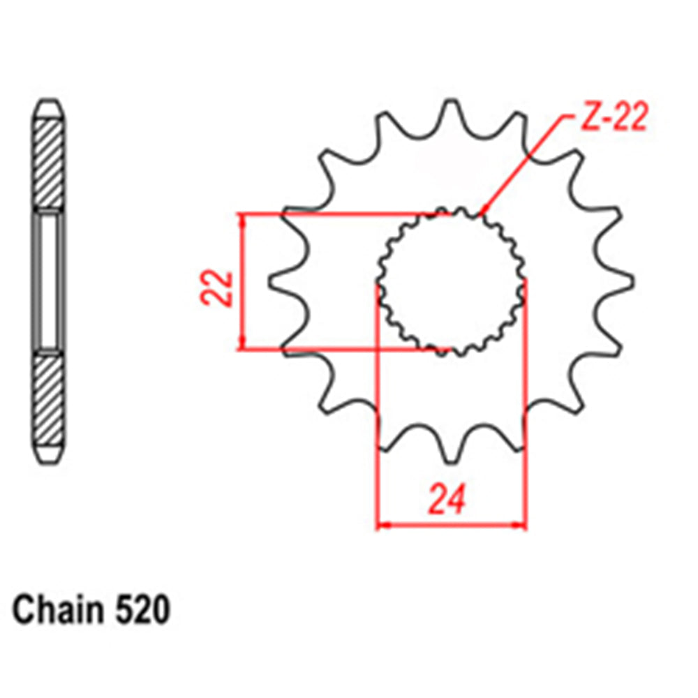 Front Sprocket APRILIA 520