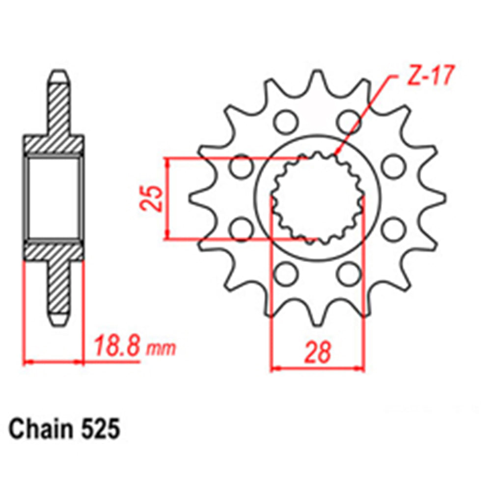 Front Sprocket APRILIA 525