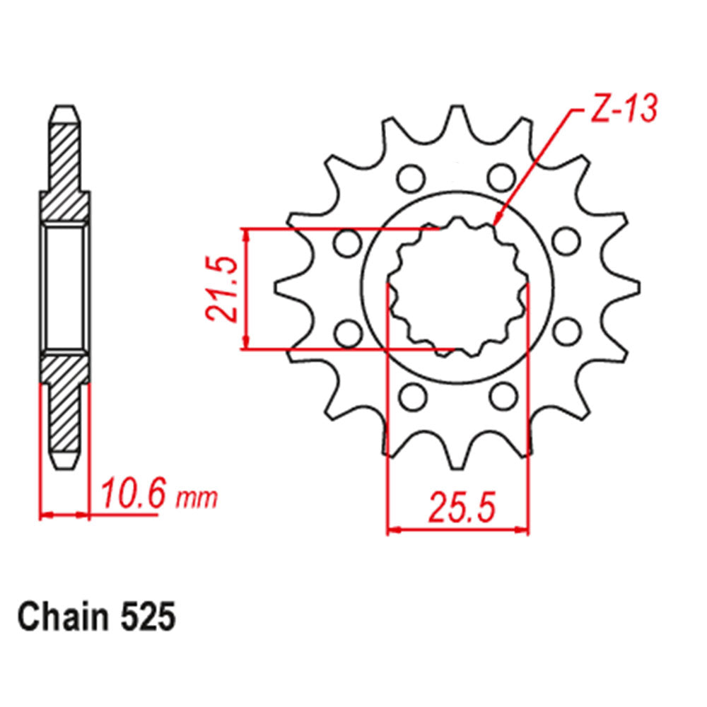 Front Sprocket BENELLI 525