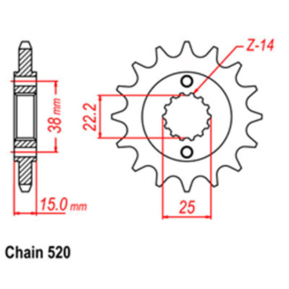 Front Sprocket DUCATI 520*