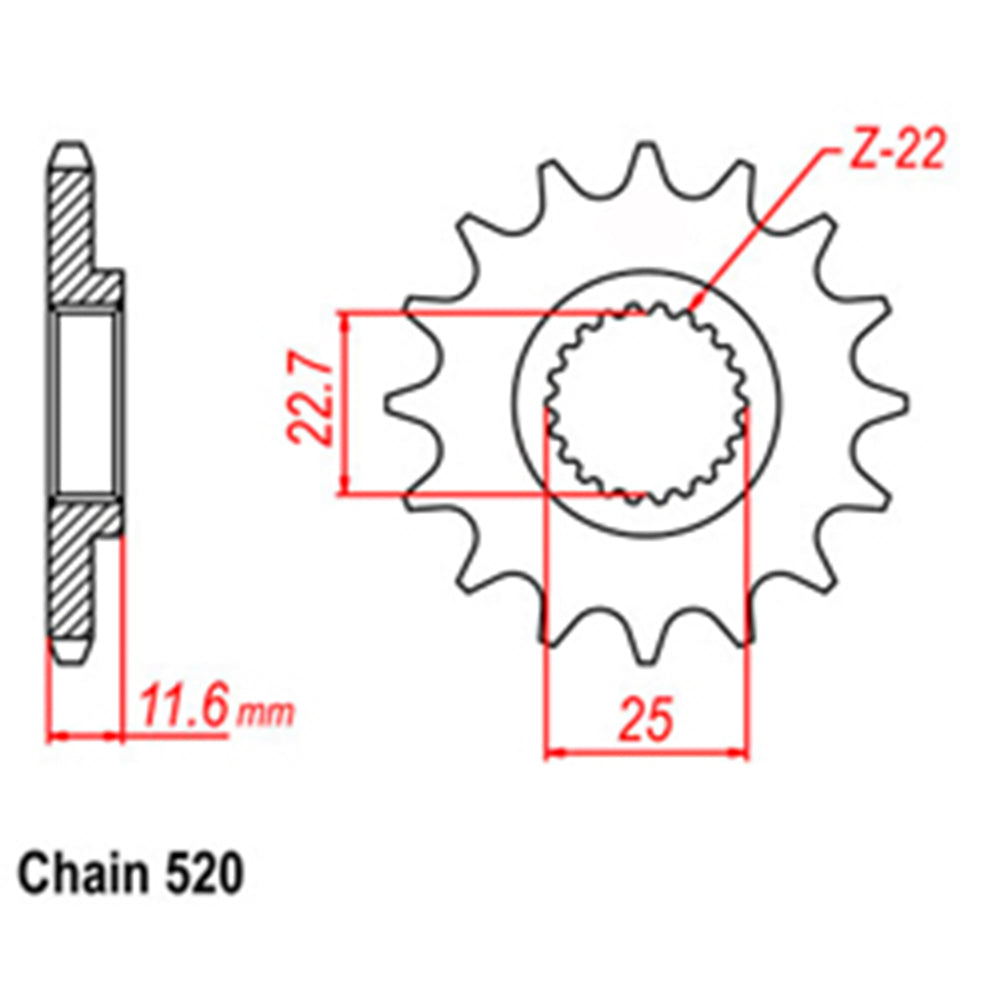 Front Sprocket POLARIS 520*