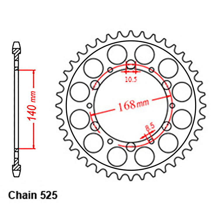 Rear Sprocket BMW 525