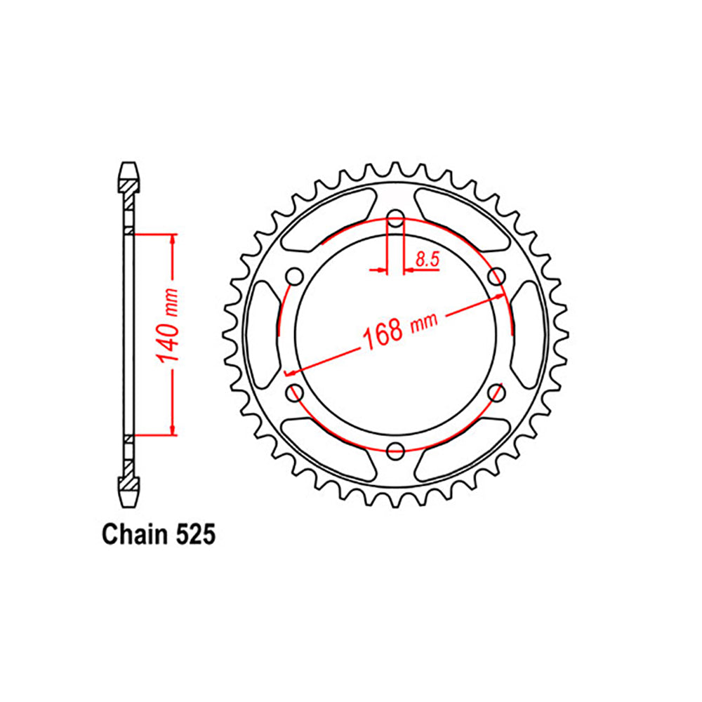 Rear Sprocket BMW 525*