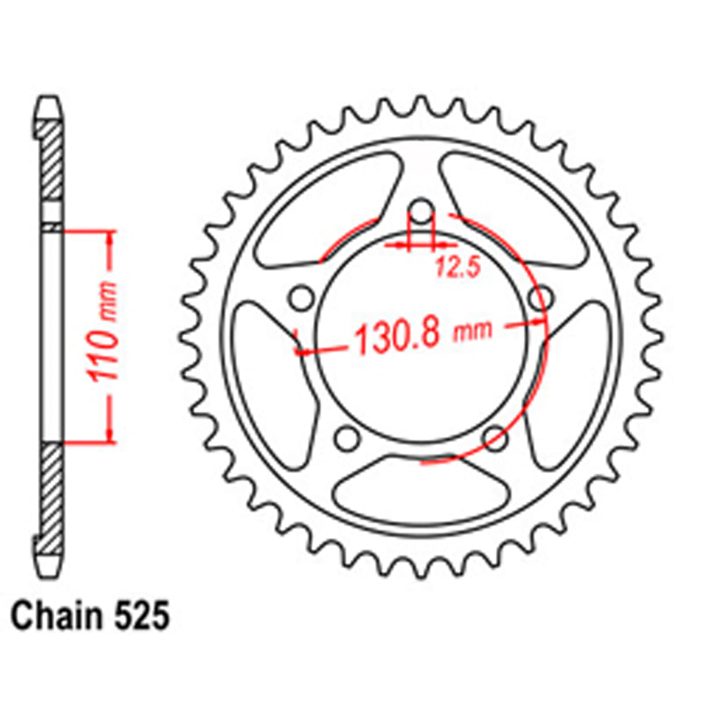 Rear Sprocket BMW 525
