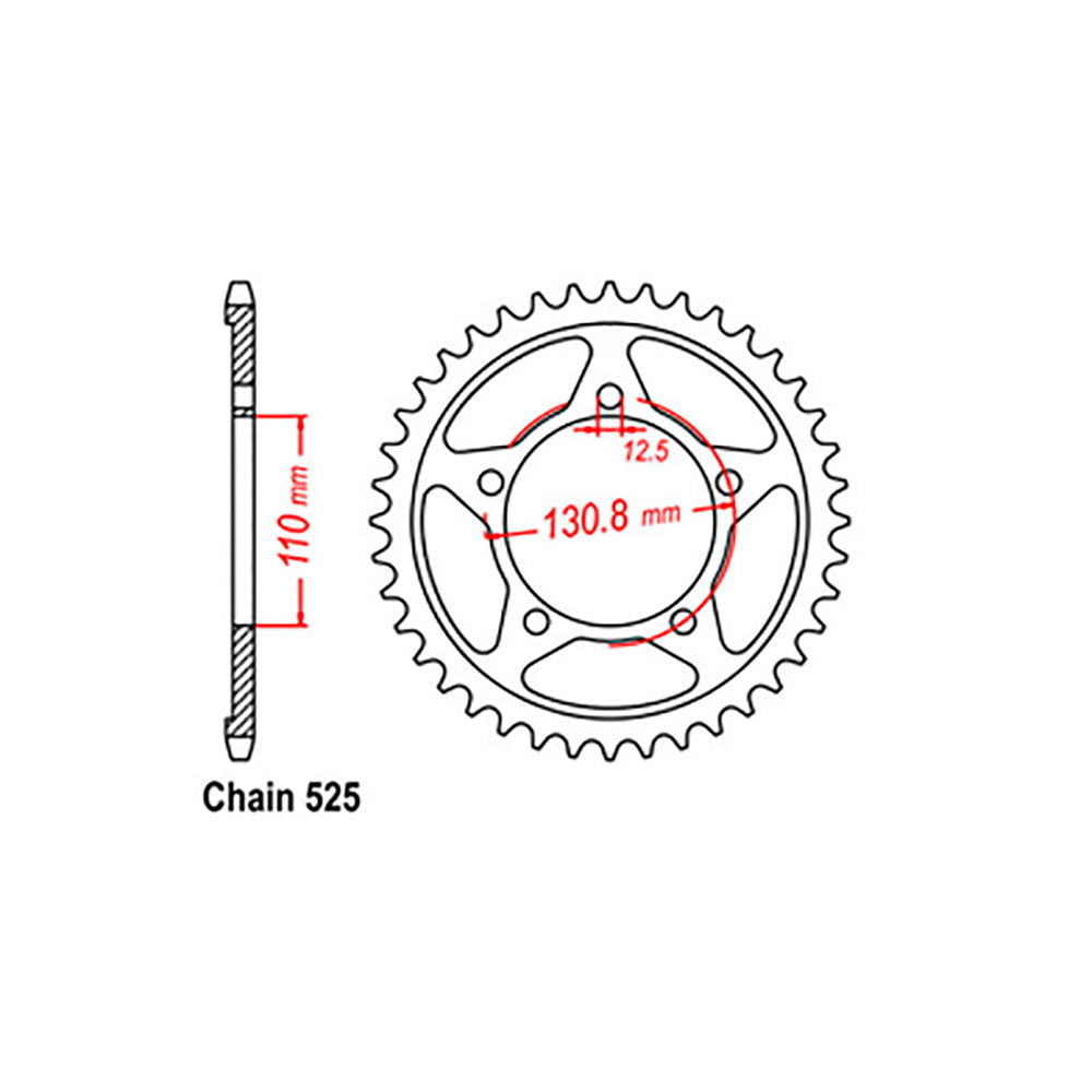 Rear Sprocket BMW 525