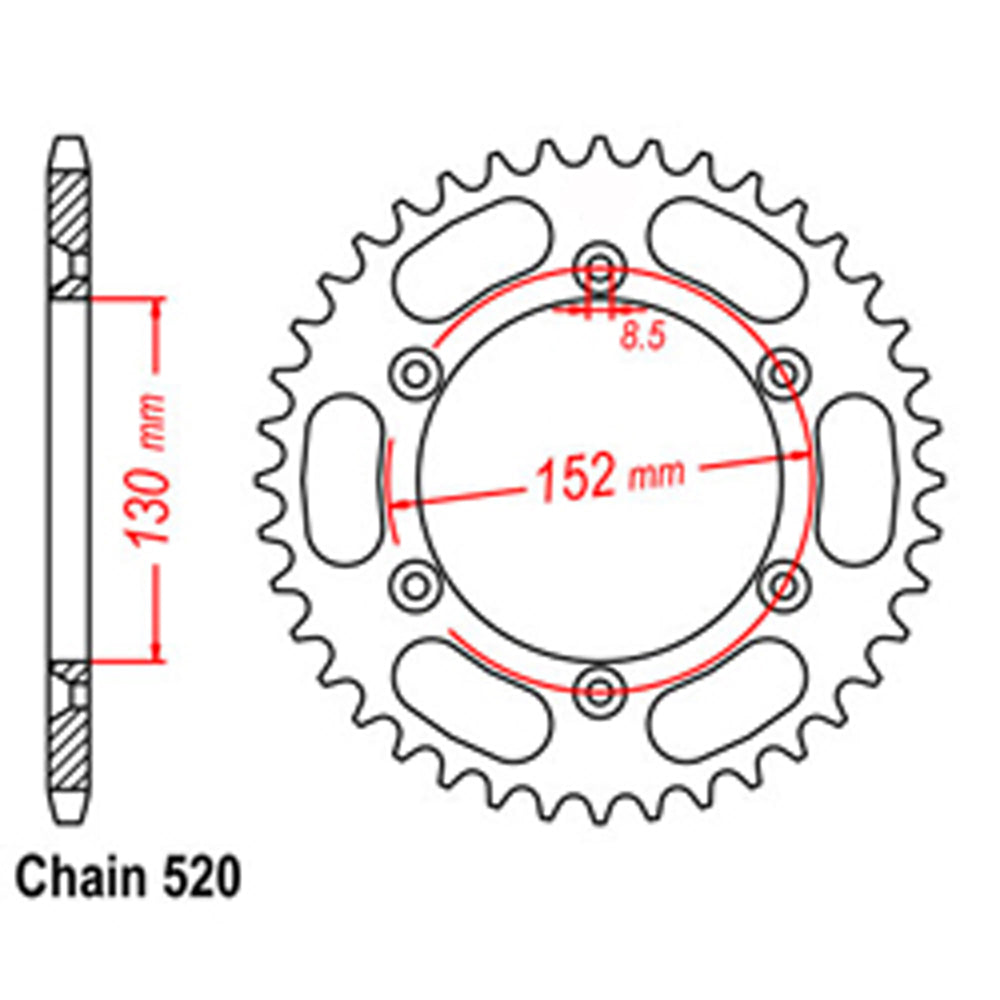 Rear Sprocket BMW 520*