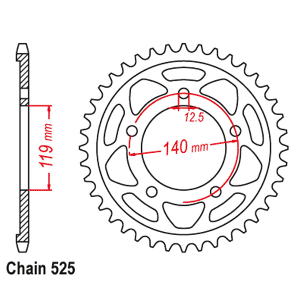 Rear Sprocket BMW 525