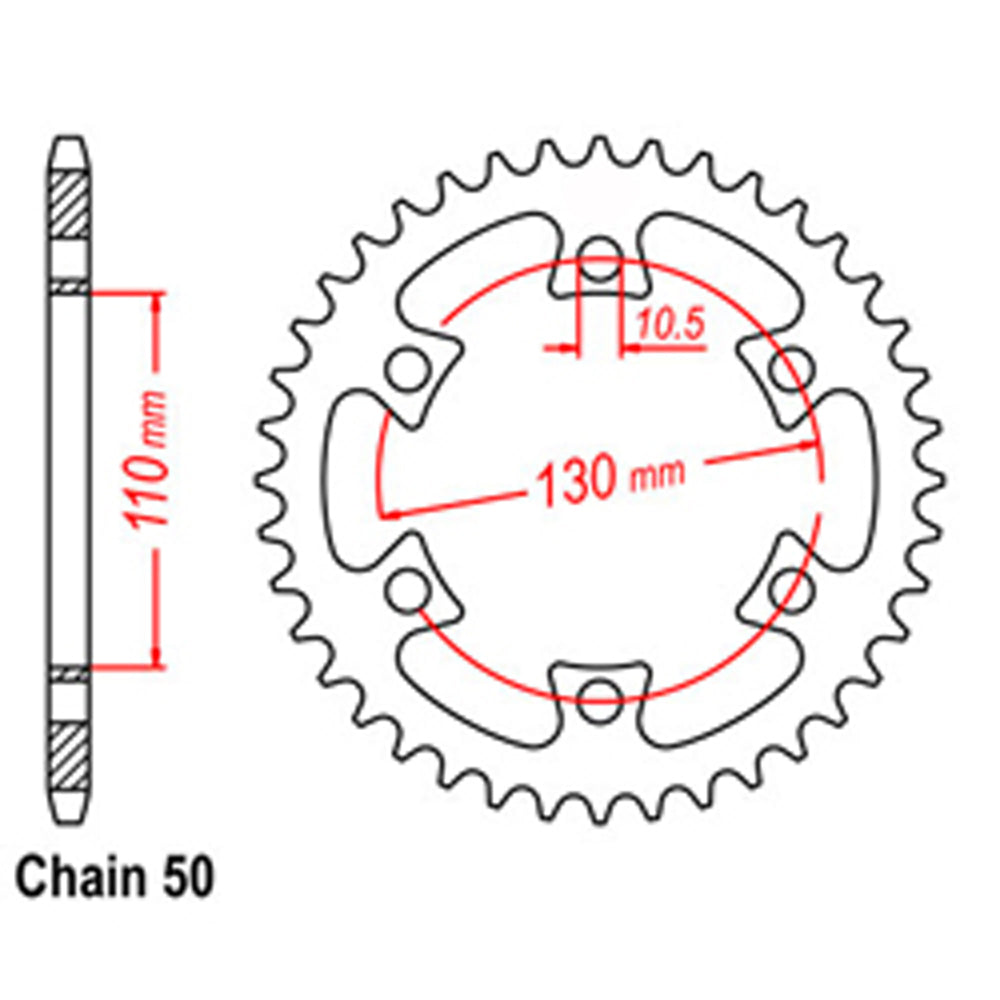 Rear Sprocket CAN-AM 530*
