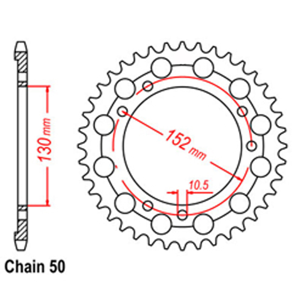 Rear Sprocket CAGIVA 530*
