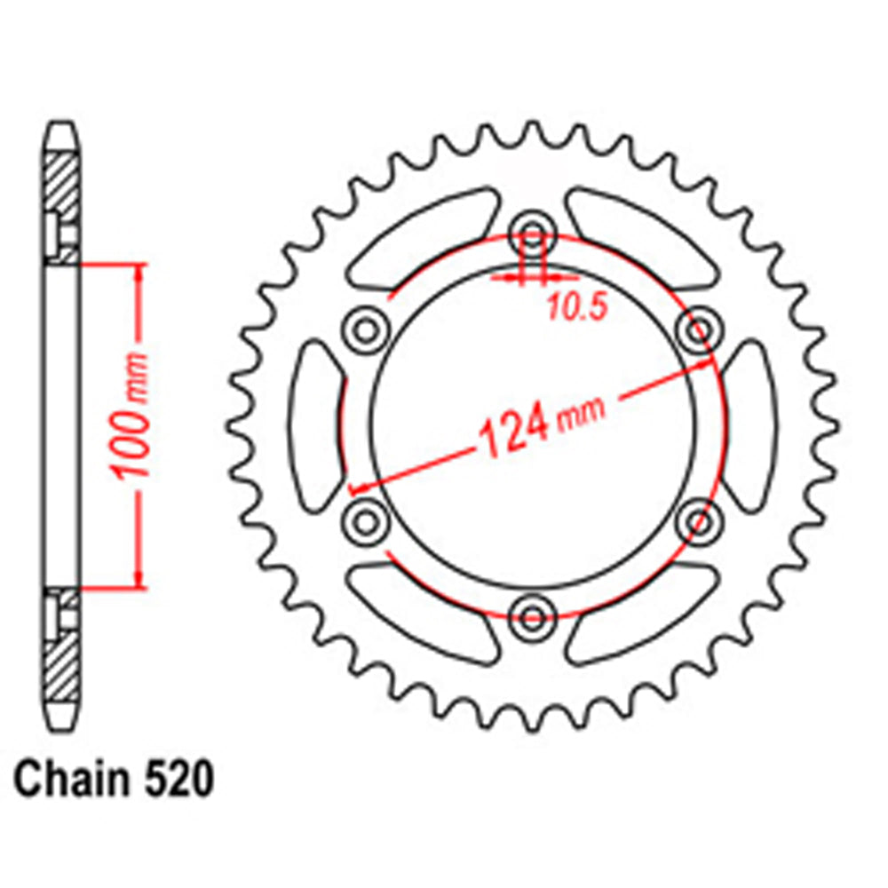 Rear Sprocket DUCATI 520