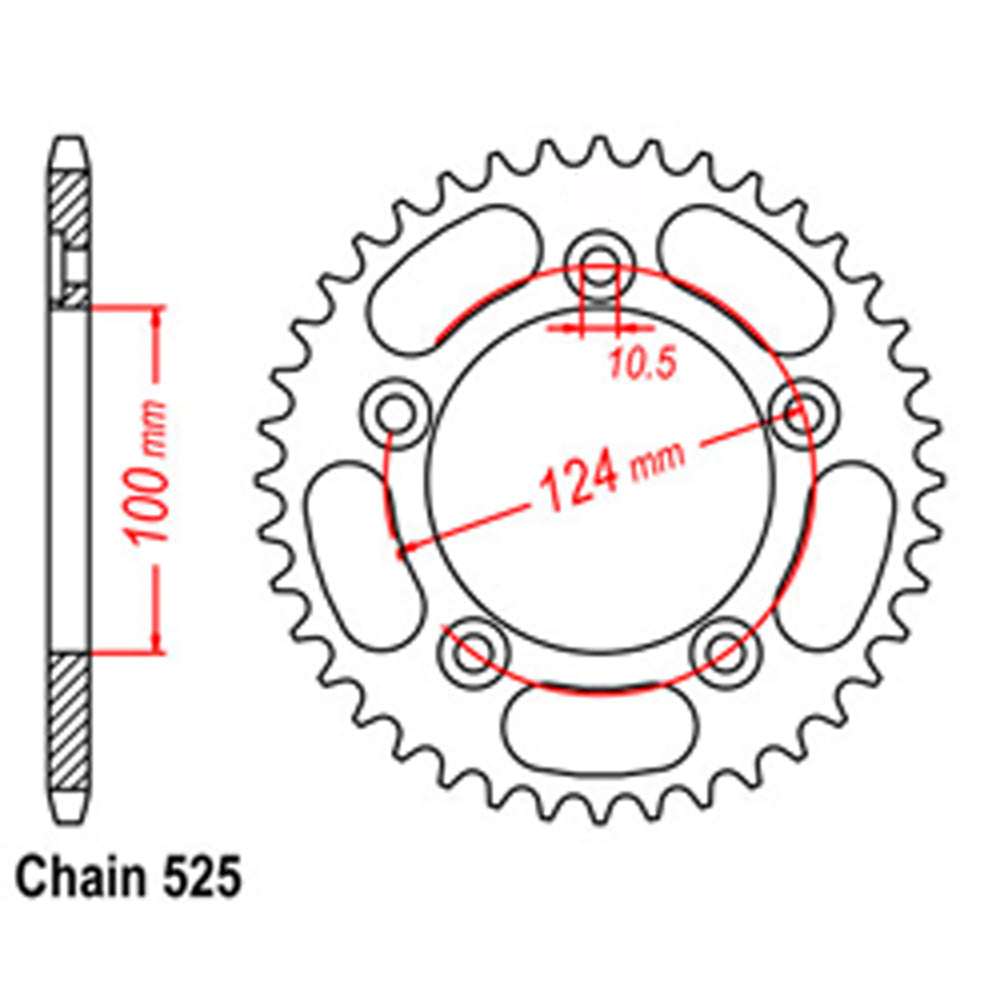 Rear Sprocket DUCATI 525