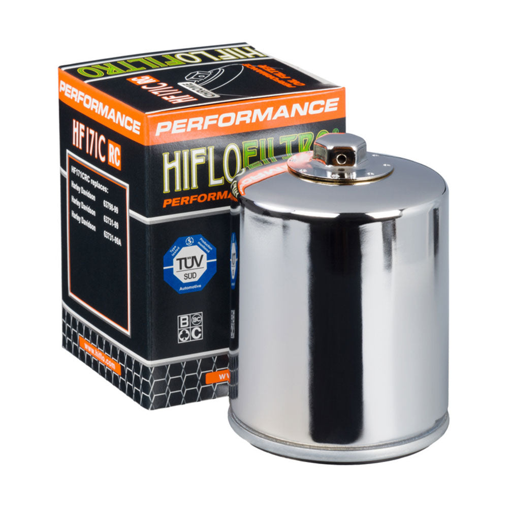 HIFLO Oil FIlter HF171CRC Chrome With Nut