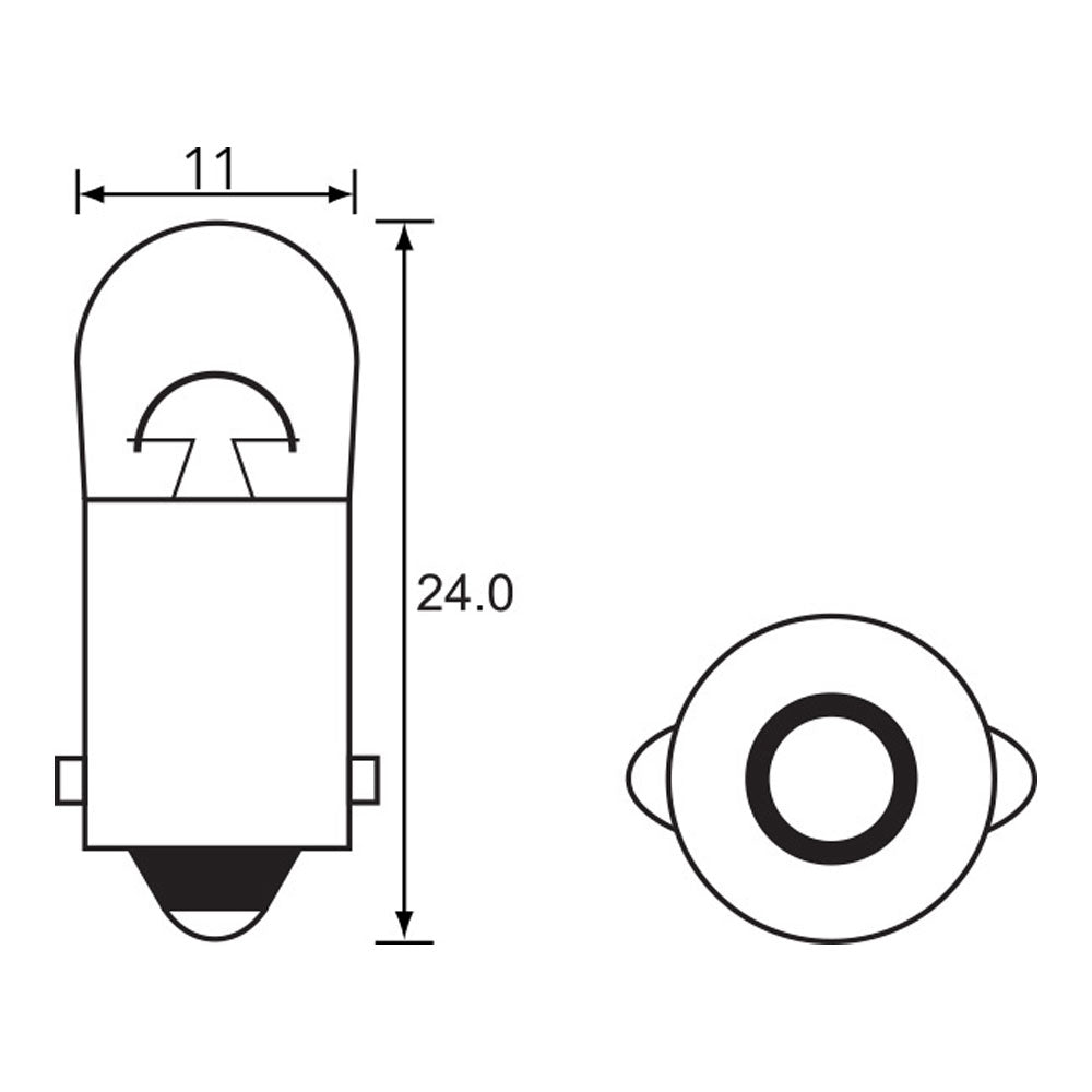 Bulb 12V 3.4W Instrument Bayonet (10)