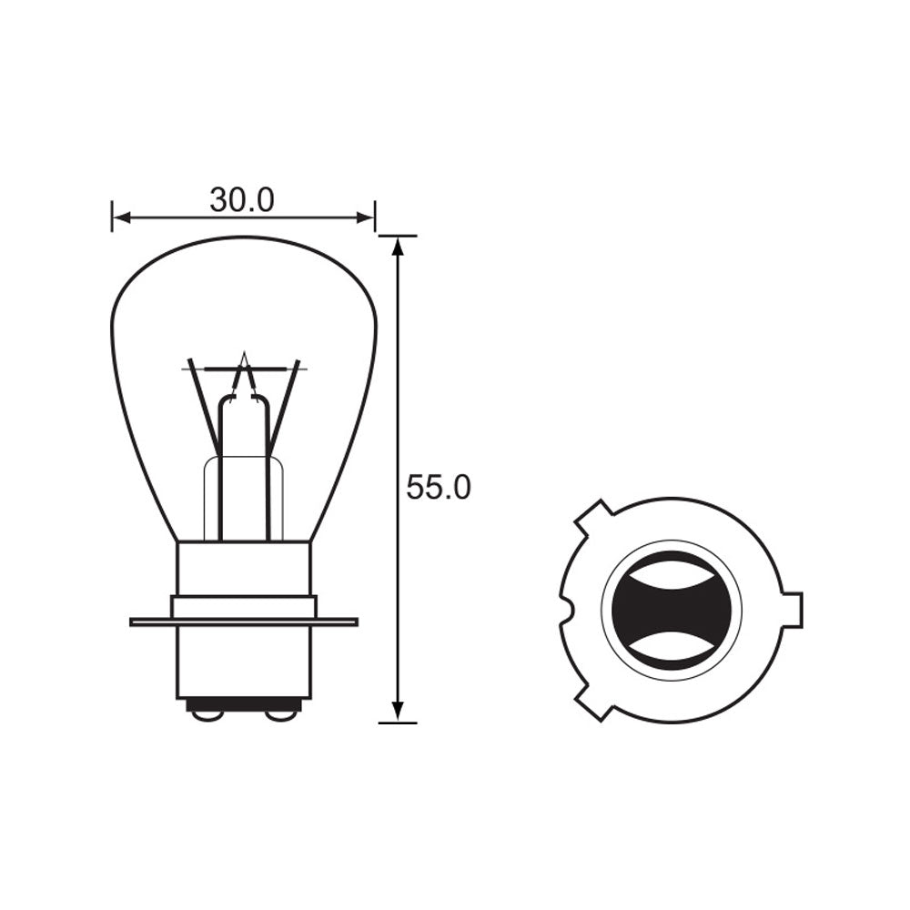 Bulb 12V 35/35W Headlight 3 Pin (10)