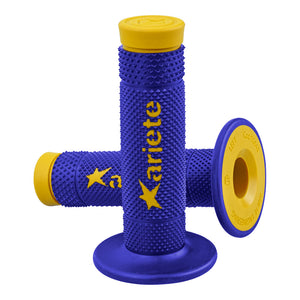 ARIETE MX Grips - Vulcan - Dual Compound - Blue/Yellow