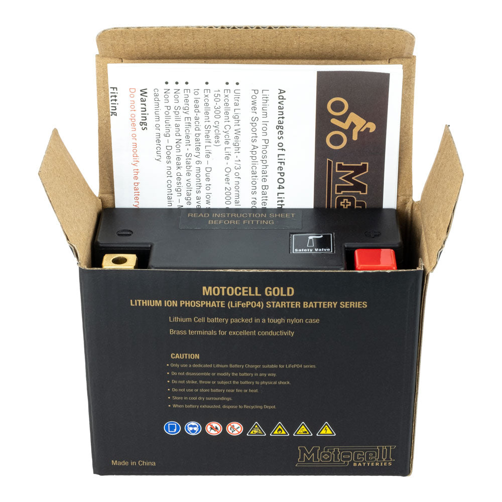 MOTOCELL Lithium Gold Battery MLG12L 29.4WH