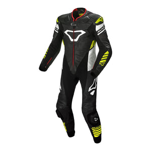 MACNA Suit Tracktix 1pc Black/White/Yellow 48 S*