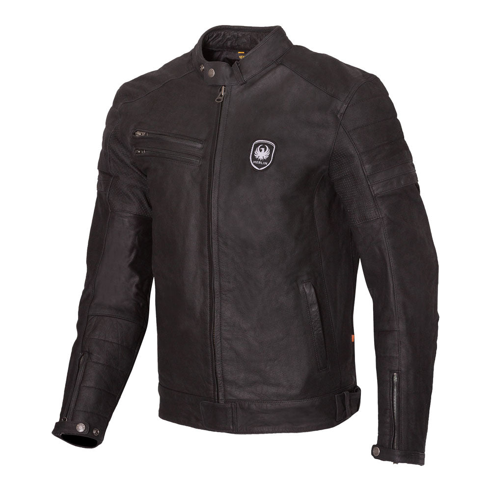 MERLIN Jacket Alton II D3O Leather Black 42 L