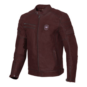 MERLIN Jacket Alton II D3O Leather Oxblood 44 XL