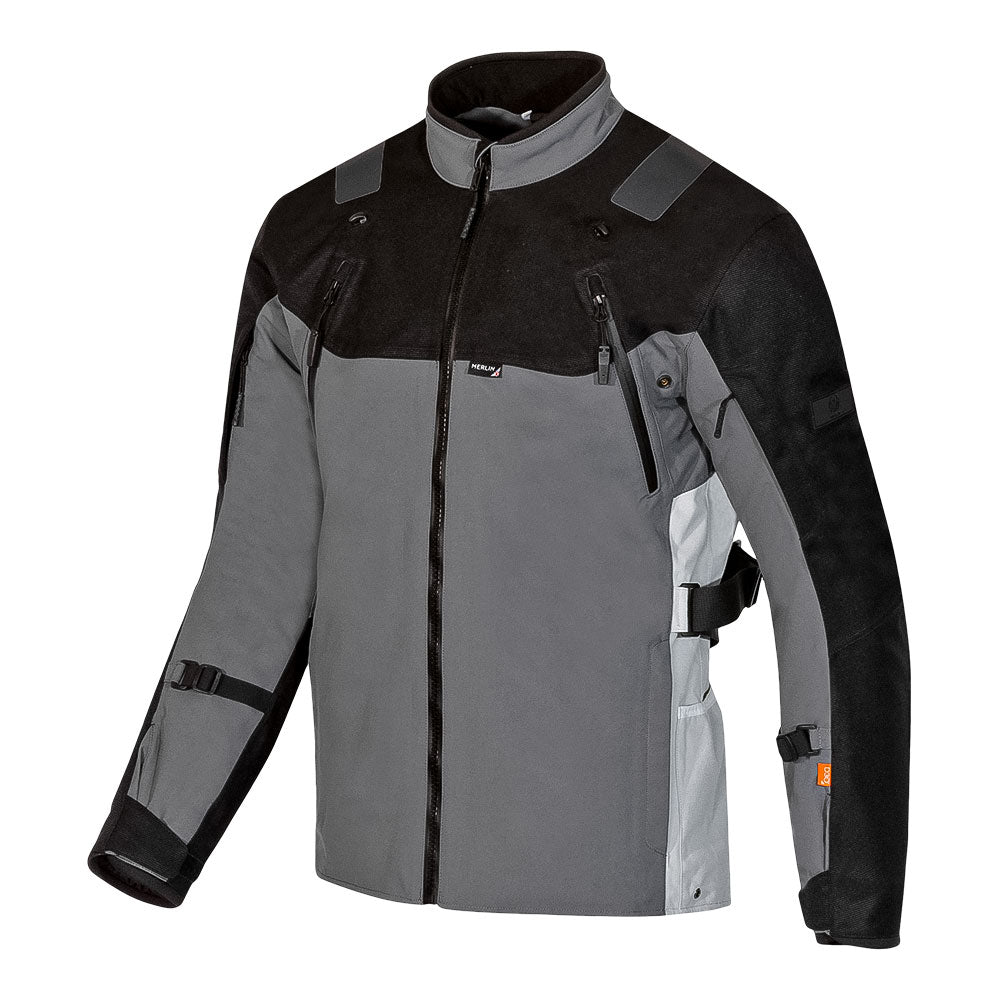 MERLIN Jacket Navar Laminated D3O Black/Grey L^