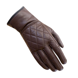 MERLIN Gloves Salt Leather Ladies Brown XL*